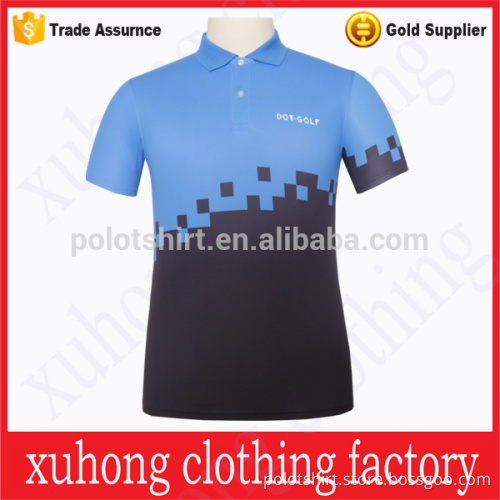 2017 latest sublimated polo collar dry fit shirt